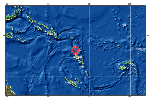 太平洋島國瓦努阿圖發(fā)生7.0級地震