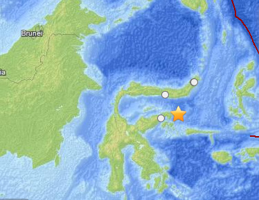 印尼中部海域發(fā)生6.1級(jí)地震 不會(huì)引發(fā)海嘯(圖)